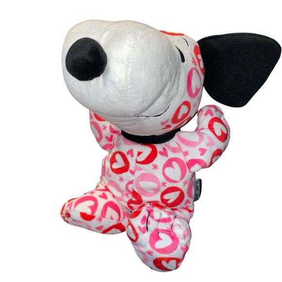 10" Hallmark Snoopy Plush Peanuts Hearts Stuffed Animal Nursery Decor Red Shower - Picture 4 of 13